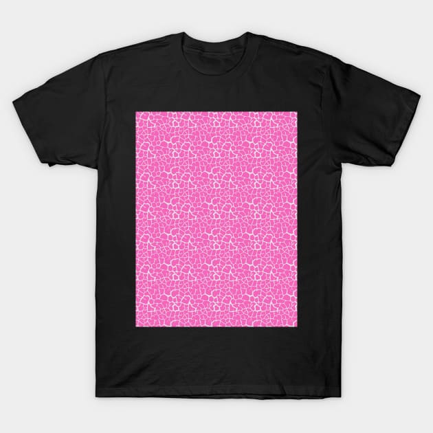 Elephant Print Skin Pattern Pink T-Shirt by Design_Lawrence